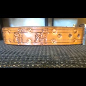 Real Genuine Leather Dog Collar